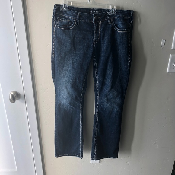Silver Jeans Denim - Silver Jeans Aiko Bootcut Dark Denim Jeans 33x33
